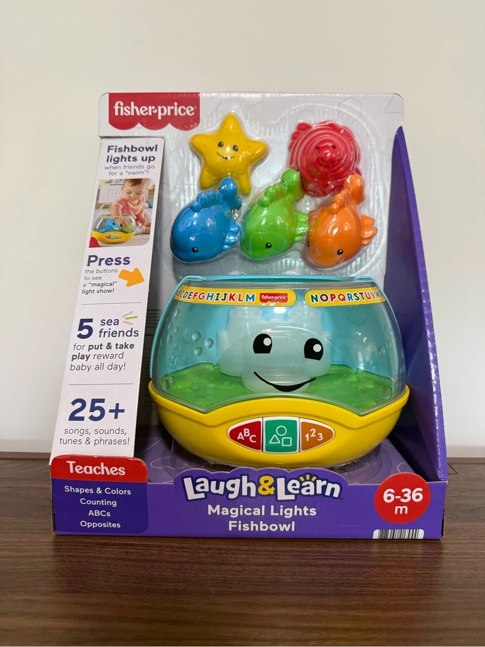 Fisher-Price Laugh & Learn Magical Lights Fishbowl, Baby & Toddler Toy